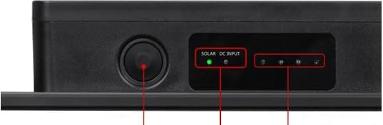 Solarpanel 5W mit Integrierten und Austauschbaren Lithium Akku 6V 6000 mAh, Laderegler und Spannungs