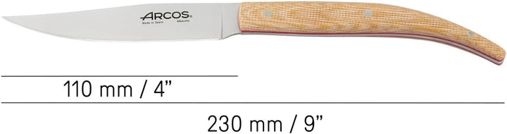 Arcos Table Messer - Steakmesser Tafelmesser - Klinge Nitrum Edelstahl 110 mm - HandGriff ABS Micart