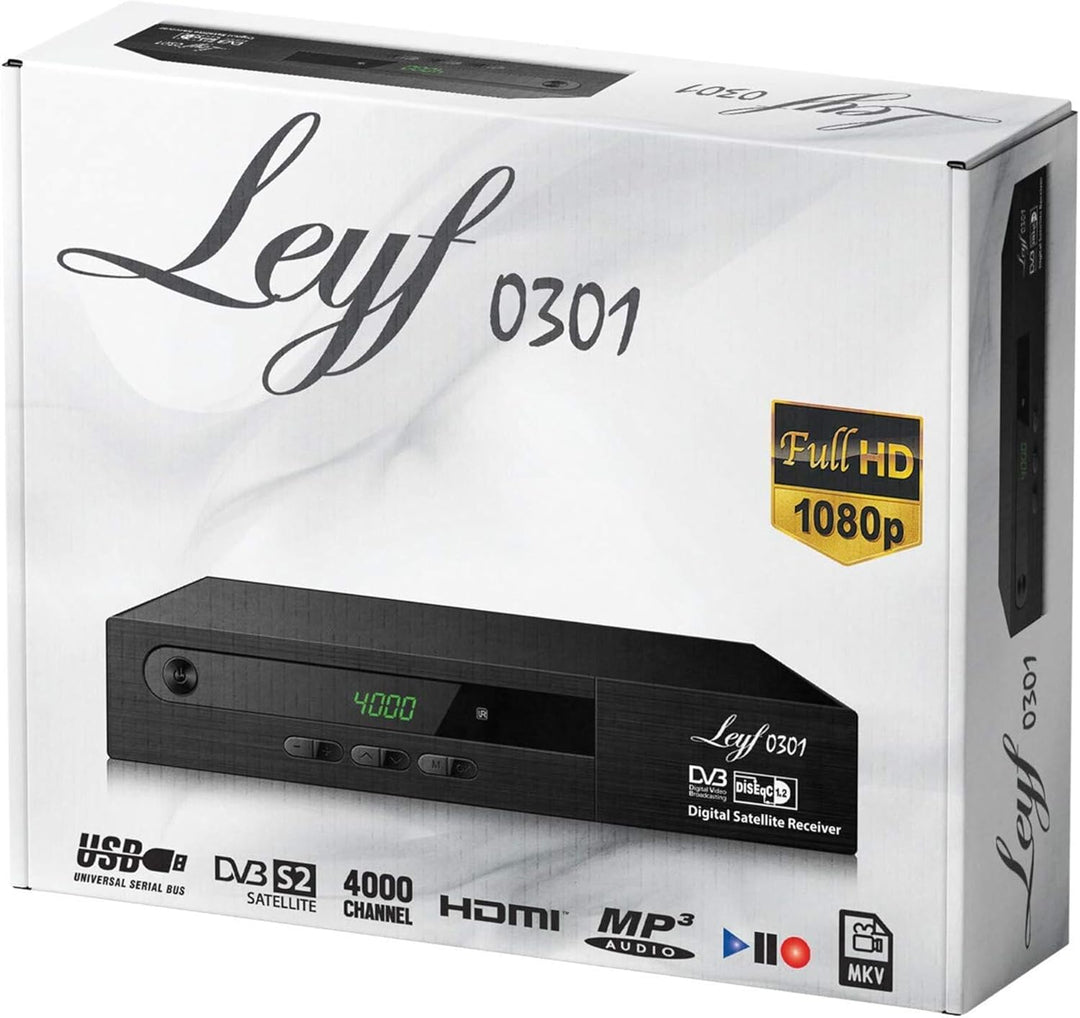 Leyf Satellite Receiver PVR Recording Function Digital Satellite Receiver (HDTV, DVB-S/DVB-S2, HDMI,