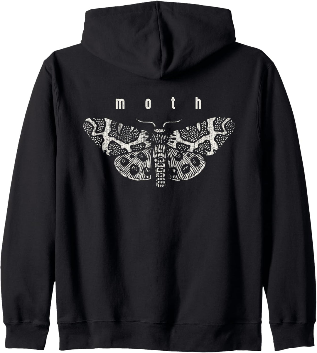 Motte und Halbmond Vintage cool Kapuzenjacke