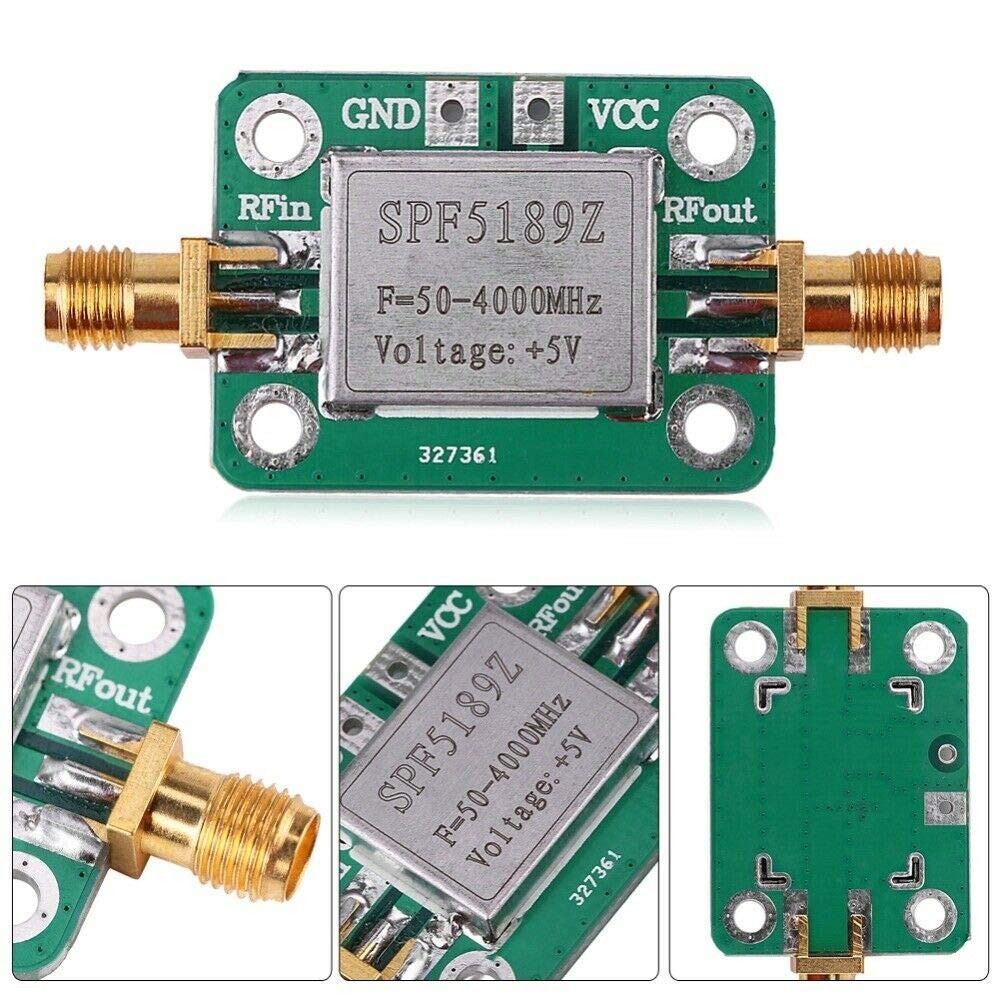 2 Stück LNA 50–4000 MHz SPF5189 RF Rauscharmer Signalempfänger, NF 0,6 dB