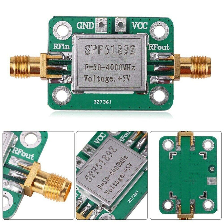 2 Stück LNA 50–4000 MHz SPF5189 RF Rauscharmer Signalempfänger, NF 0,6 dB