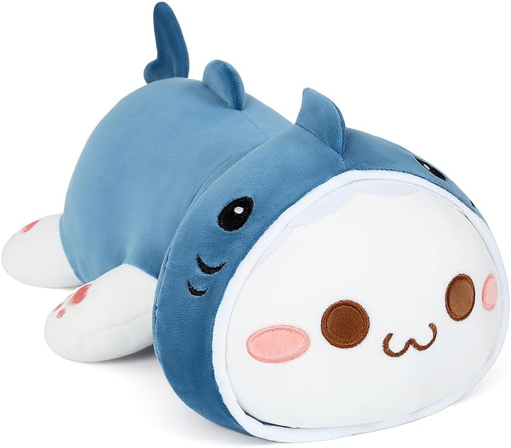 shownicer Plüschtier Hai Katze Kuscheltier Stofftier Kawaii Katze Plüsch, Kätzchen Plüschkissen Spie