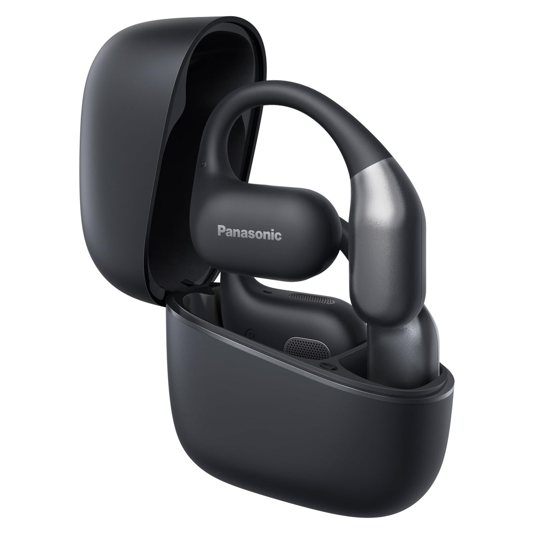 Panasonic RB-F10DE-K Open-Ear Wireless Kopfhörer, Bluetooth Kopfhörer mit ENC Mikrofon, 25 Std. Wied