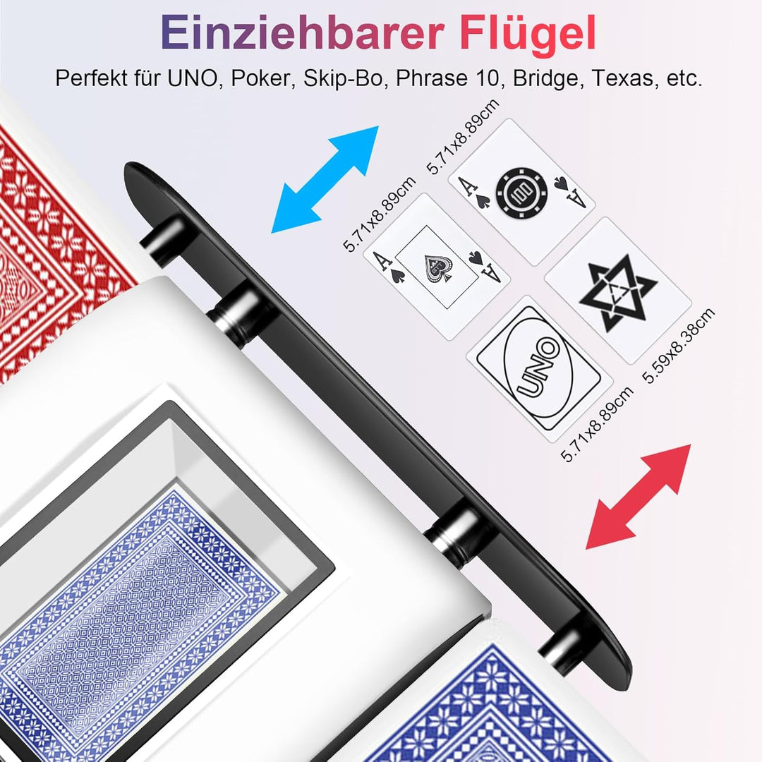 BATURU Wiederaufladbarer kartenmischmaschine elektrische, Automatischer Kartenmischer 2 Stapeln - sc