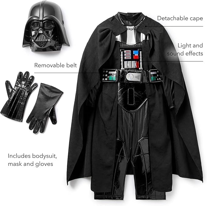 Disney Store Official Darth Vader Costume for Kids, Star Wars 104, 104