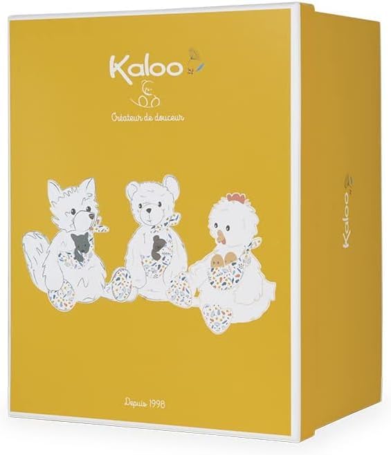 KALOO - Linoo - Plüschtier Papa Hahn Paul und Sein Baby, 35 cm - ab der Geburt K971001 Papa Henne Pa