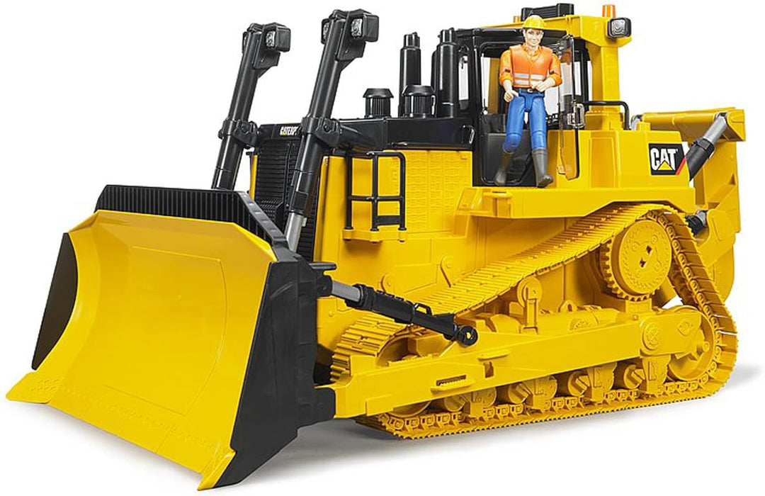 bruder 02452 - Cat grosser Kettendozer - 1:16 BAU-Fahrzeug Baustelle Baumaschine Planierraupe Spielz