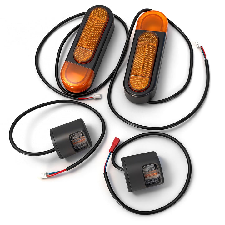 Set mit Blinkern und Reflektoren für Elektroroller, kompatibel mit Xiaomi 4 Lite Scooter, Zubehör zu