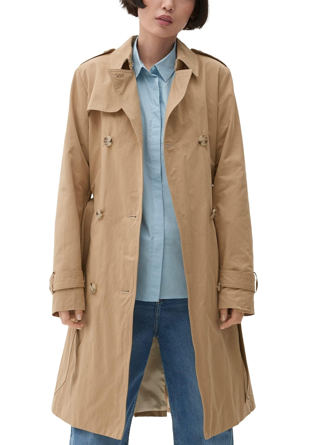 s.Oliver Damen Trenchcoat 40 Brown, 40 Brown