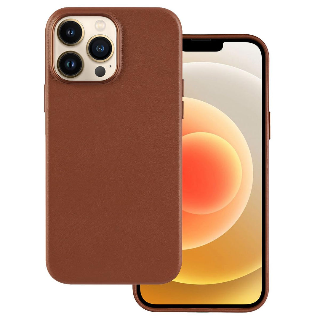 Docco Jette entworfen für iPhone 13 Pro Max Lederhülle, Handgefertigte Echtlederhülle für iPhone 13