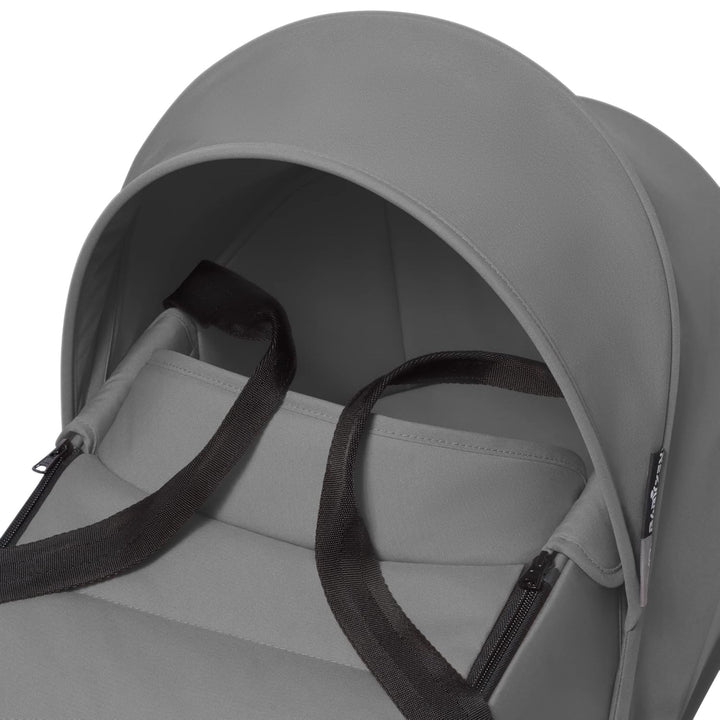 Stokke BABYZEN YOYO Liegewanne, Grey - Mit Dicker Doppelmatratze; Schale und Verdeck belüftet - Nur