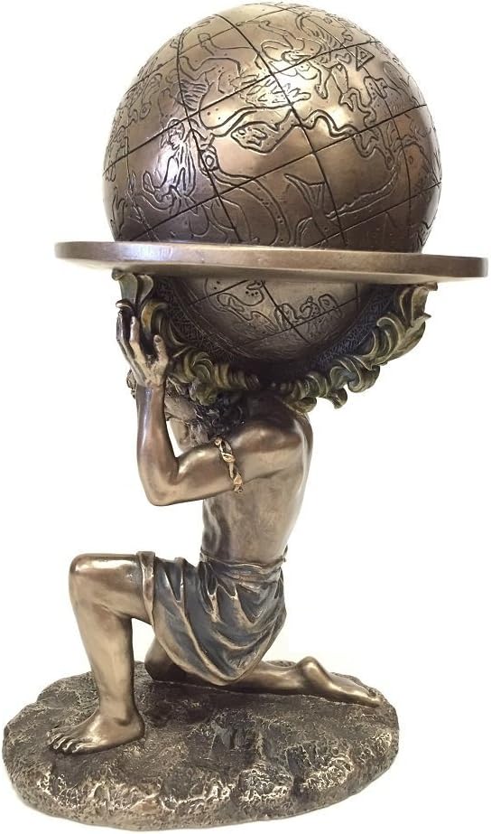Veronese Design Statue griechischer Titan Atlas trägt die Welt
