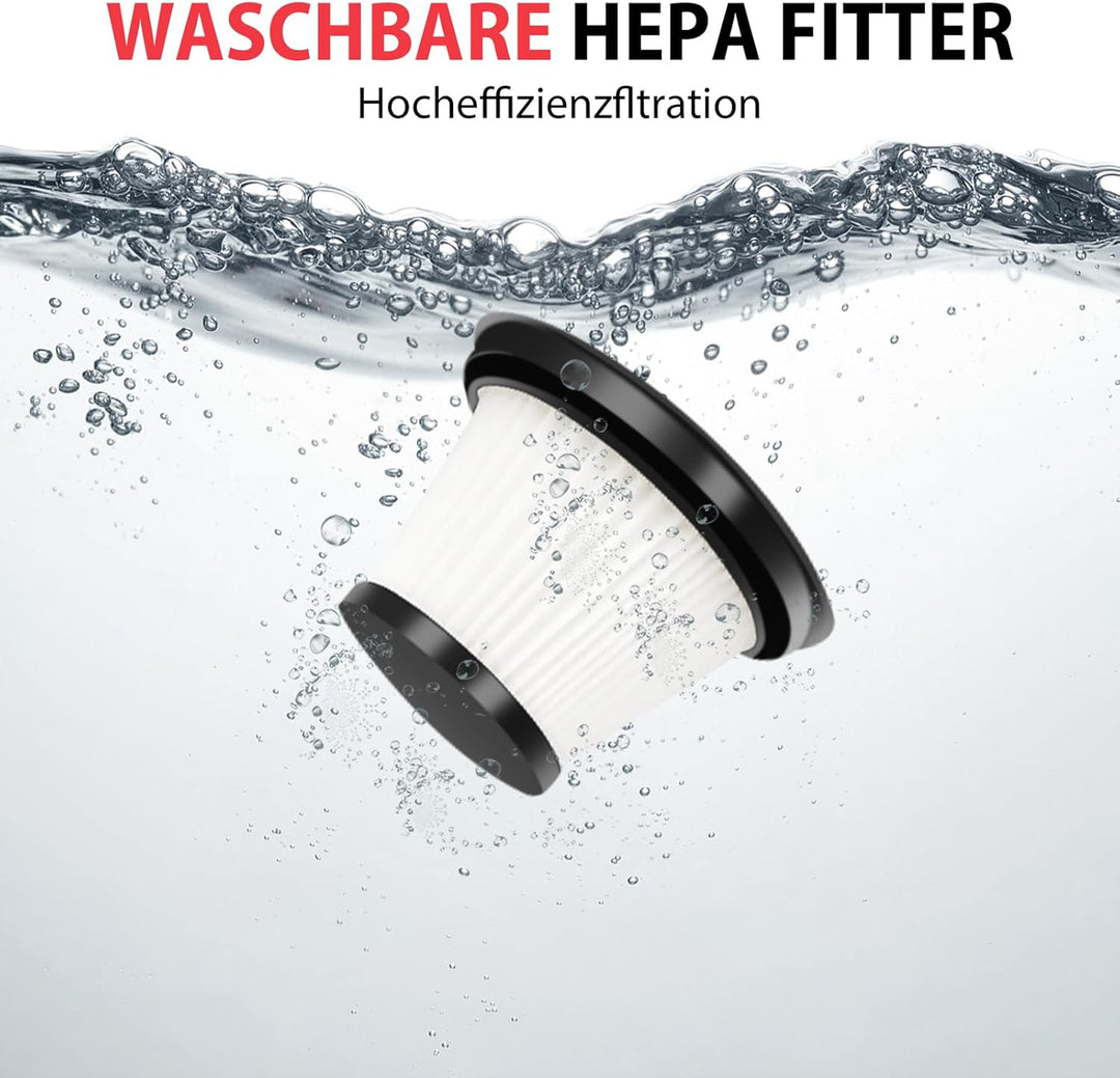 2-in-1 Kabelloser Staubsauger – 22KPA Stab- &amp; Handstaubsauger für Auto und Haus, 2,2Ah-Akku, 30 Min