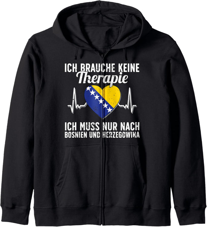 Bosnische Flagge I Bosnien und Herzegowina Kapuzenjacke