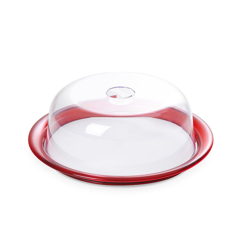 Omada Design Globo Kuchenform, Frischhalteglocke und 25 cm Tablett aus unzerbrechlichem Kunststoff,