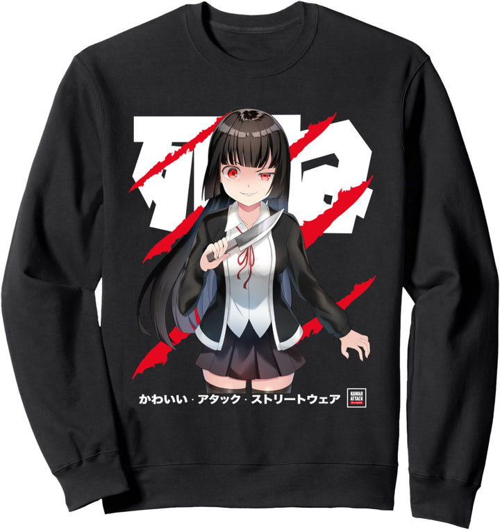 Yandere Kawaii Japanischer Anime Sweatshirt