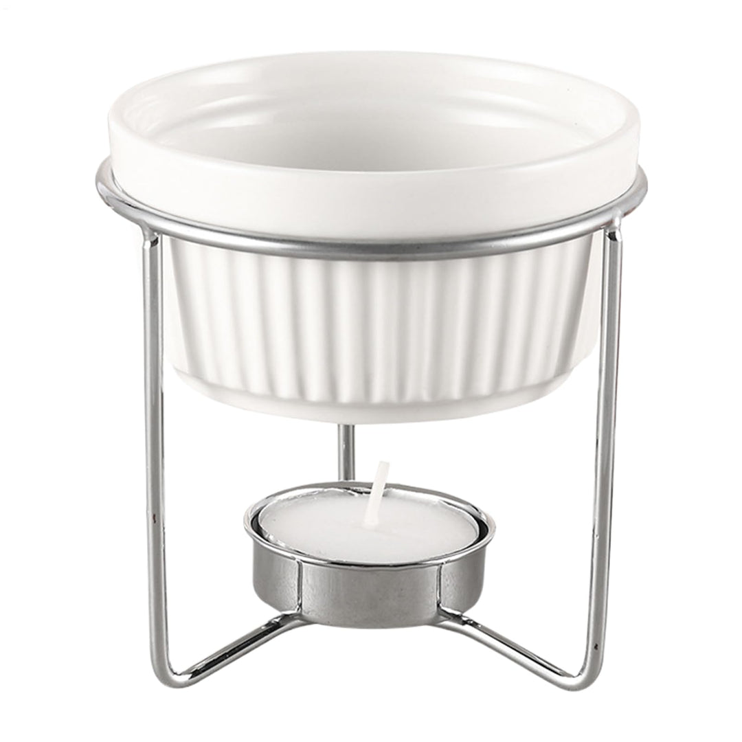Keramik-Fondue-Wärmer – Buttertopf-Set, Küchenzubehör mit tragbarem Design, Kochzubehör mit leicht z