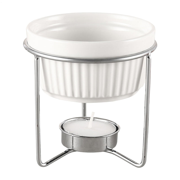 Keramik-Fondue-Wärmer – Buttertopf-Set, Küchenzubehör mit tragbarem Design, Kochzubehör mit leicht z