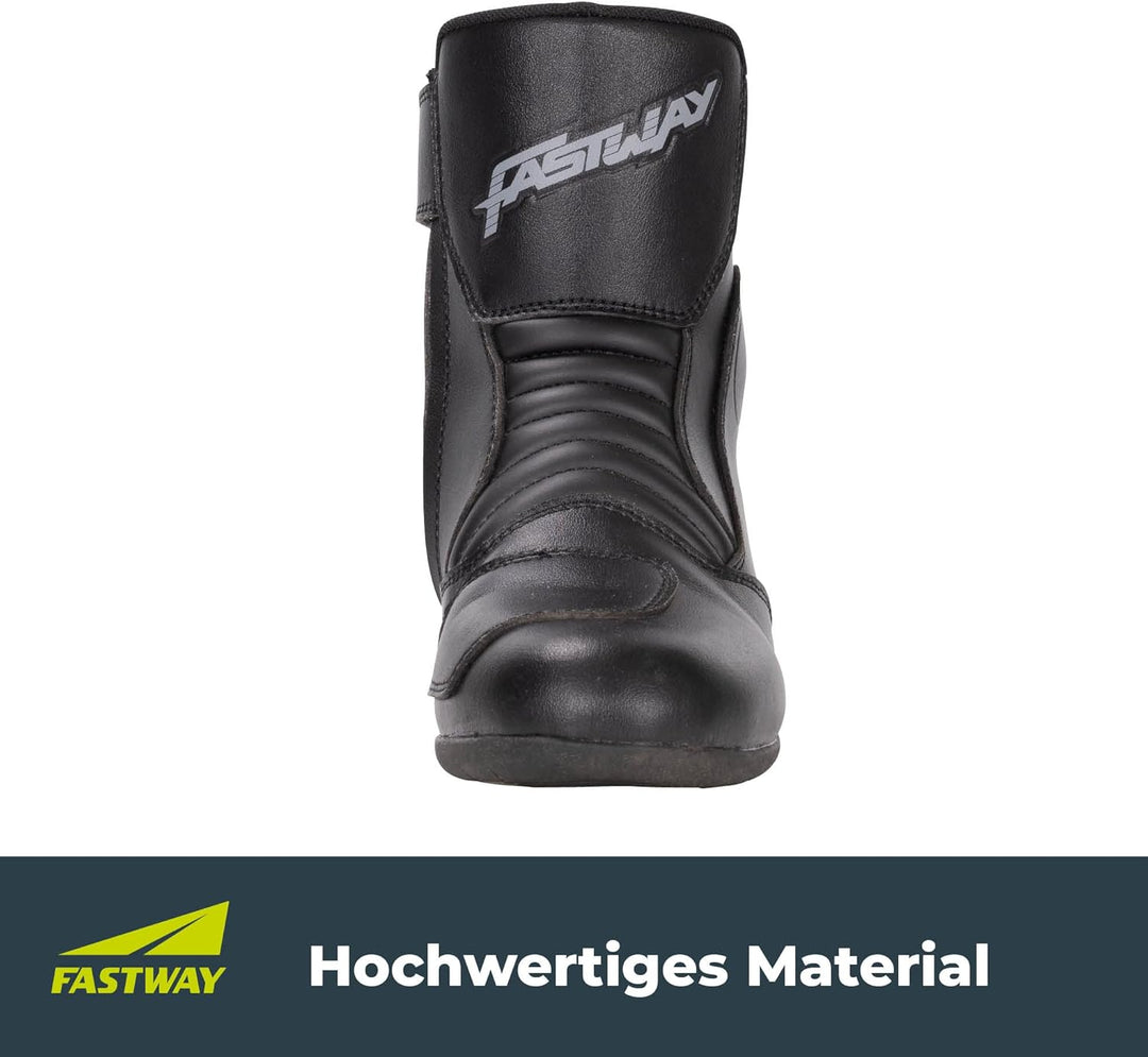 FAST WAY FTS-1 S Stiefel, Kurzer Tourenstiefel, Zertifiziert, Robuster Motorradstiefel, Schalthebelv