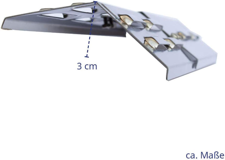 Universal-Brennerabdeckung Set Edelstahl grössenverstellbar Tropfschutz Flammenverteiler (6er Set Un