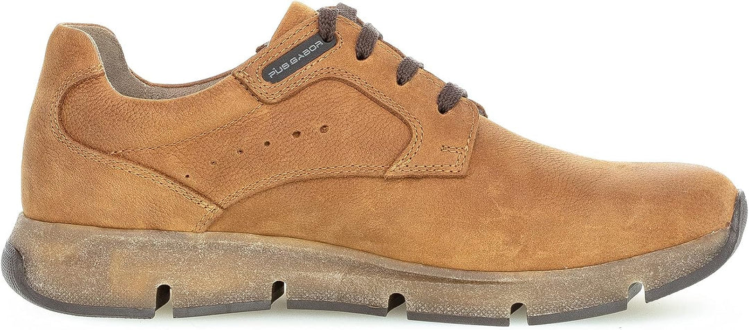 Pius Gabor Herren Sneaker Low, Männer Halbschuhe,Wechselfussbett,Superflex Sohle 41 EU Braun Tobacco