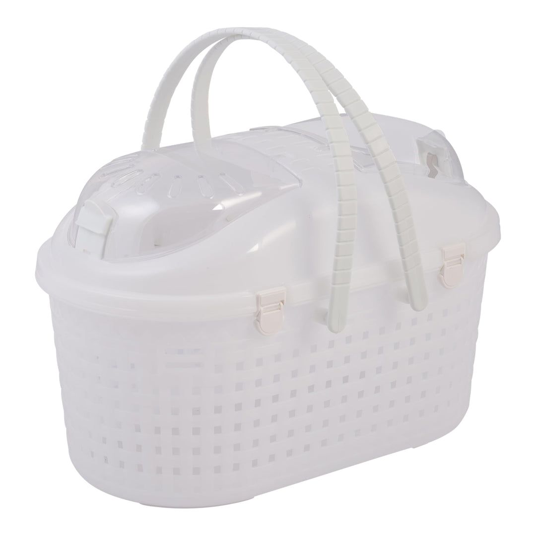 Iris Ohyama, Korb, Box, Tasche, Transportkäfig aus Kunststoff (PP) für Katze, Hund, 45 x T29 x H28.5