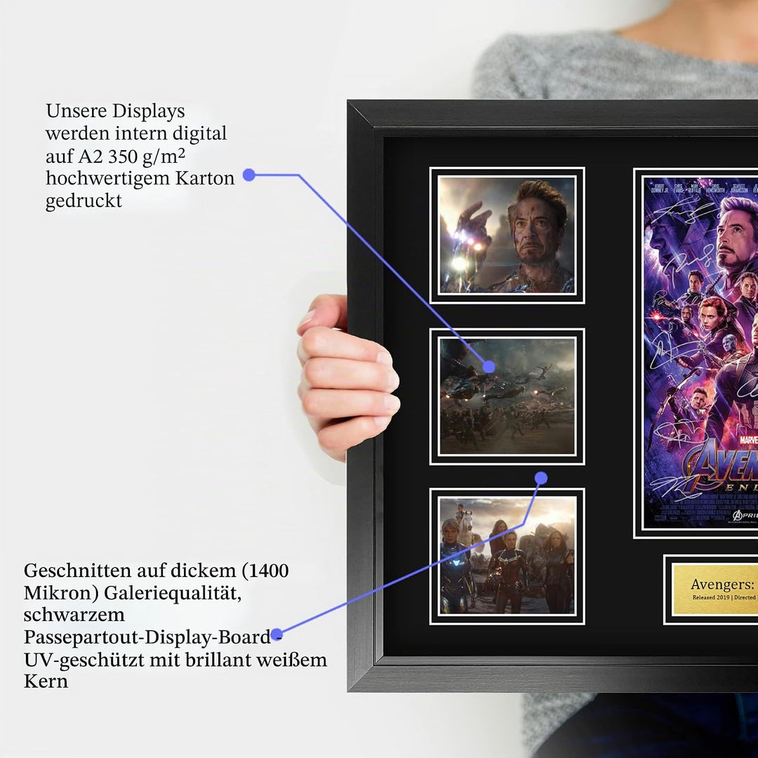 HWC Trading Avengers Endgame Robert Downey Jr Geschenke Geducktes Signiertes Autogramm Präsentations