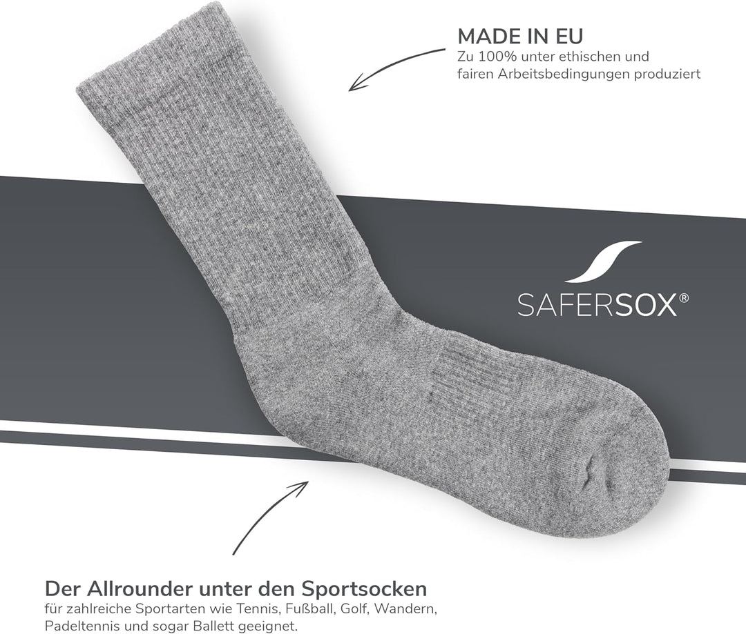 Safersox Mückenschutz Socken für Safari, Tropen, Garten &amp; Outdoor – Damen &amp; Herren 35-38 3er Vorteil