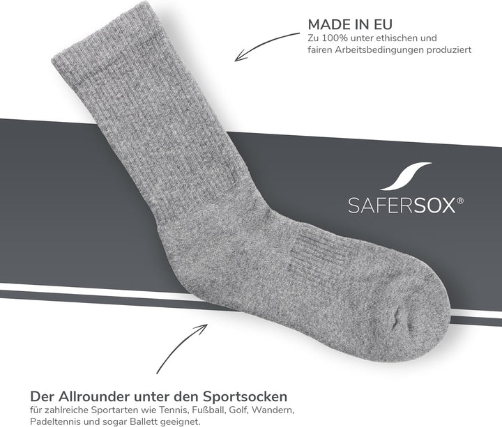 Safersox Mückenschutz Socken für Safari, Tropen, Garten &amp; Outdoor – Damen &amp; Herren 35-38 3er Vorteil