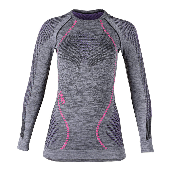 UYN Damen Ambityon Uw Unterhemd Damen Unterhemd XS Black Melange/Purple/Raspberry, XS Black Melange/