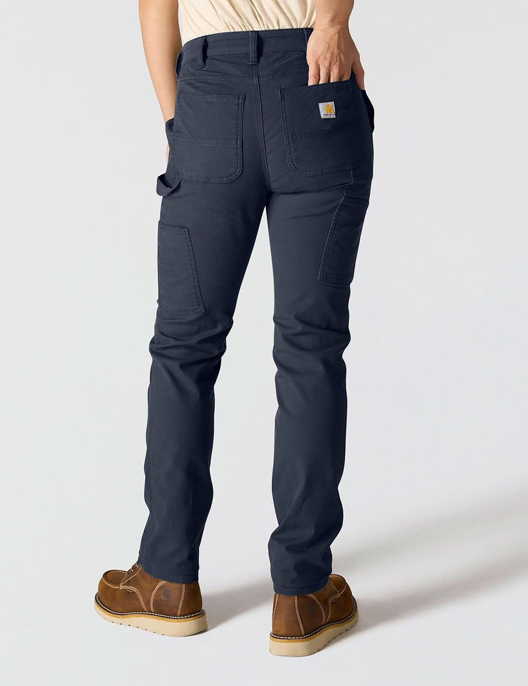 Carhartt Damen The Essential Canvas Pant Arbeitshose 44 Marineblau/Mosaikfliese, 44 Marineblau/Mosai
