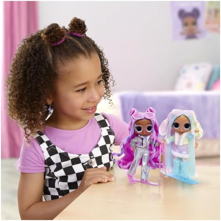 L.O.L. Surprise! Tweens Winter Snow Modepuppe - Violet Snow mit farbwechselnden Skiern und 10+ Frost