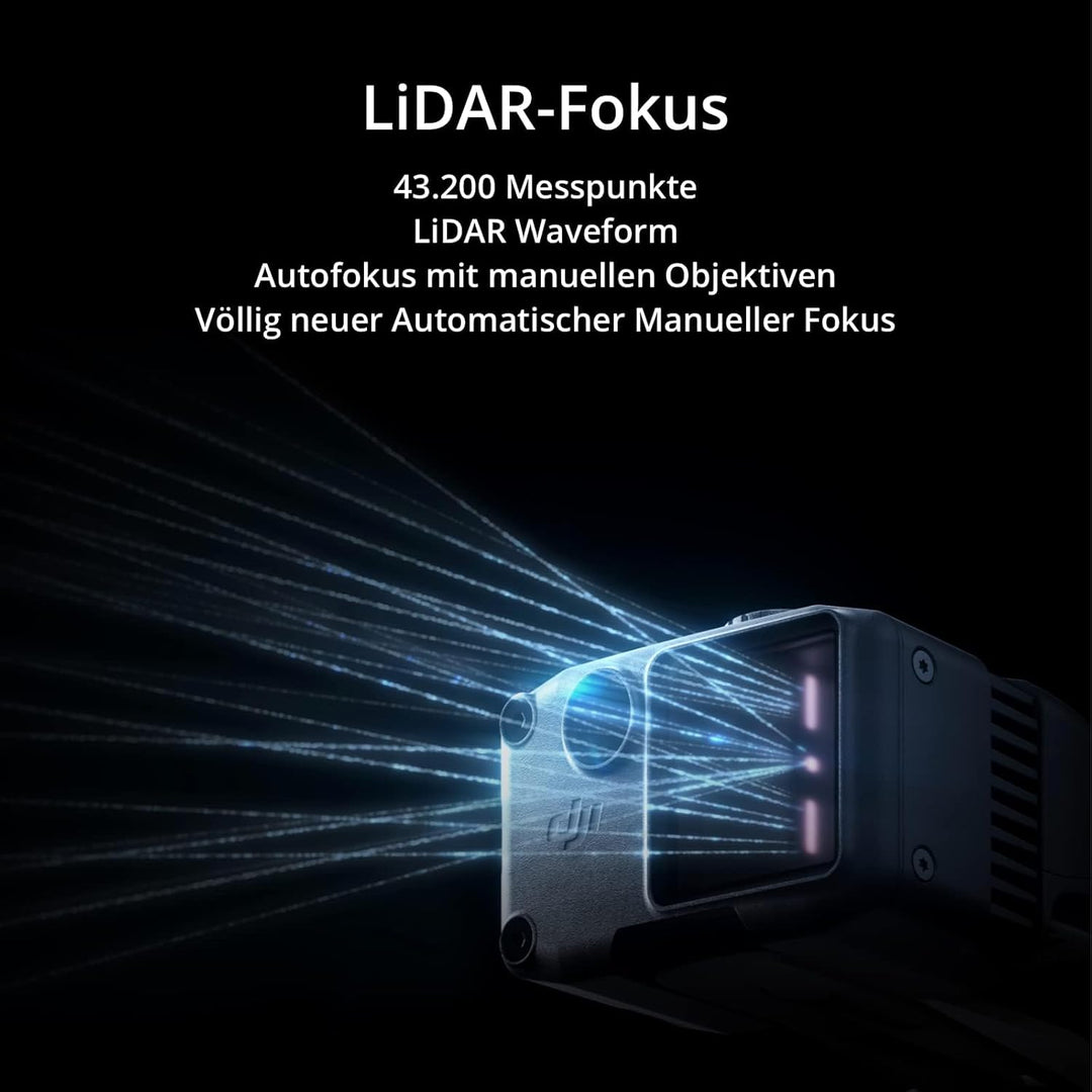 DJI Ronin 4D 6K - Aktive 4-Achsen-Stabilisierung wie beim Kamerawagen. Präziser und intuitiver LiDAR