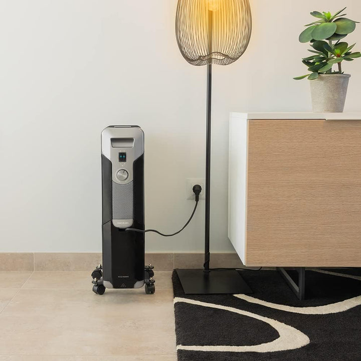 Cecotec Öl- Radiator ReadyWarm 11000 Space Black. 2500 W, 11 Modulen, 3 Leistungsstufen, Kabelaufbew
