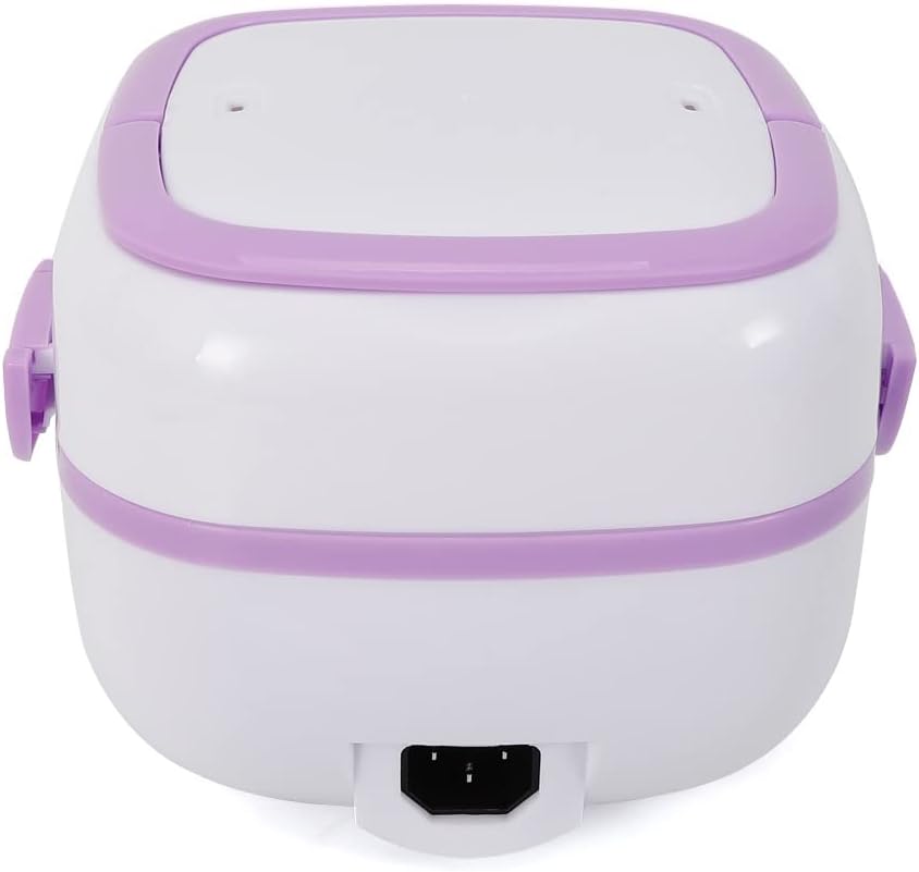 Multifunktionale Elektrische Lunchbox, Mini Reiskocher tragbaren Dampfgarer, 1 Liter Tragbar Elektri