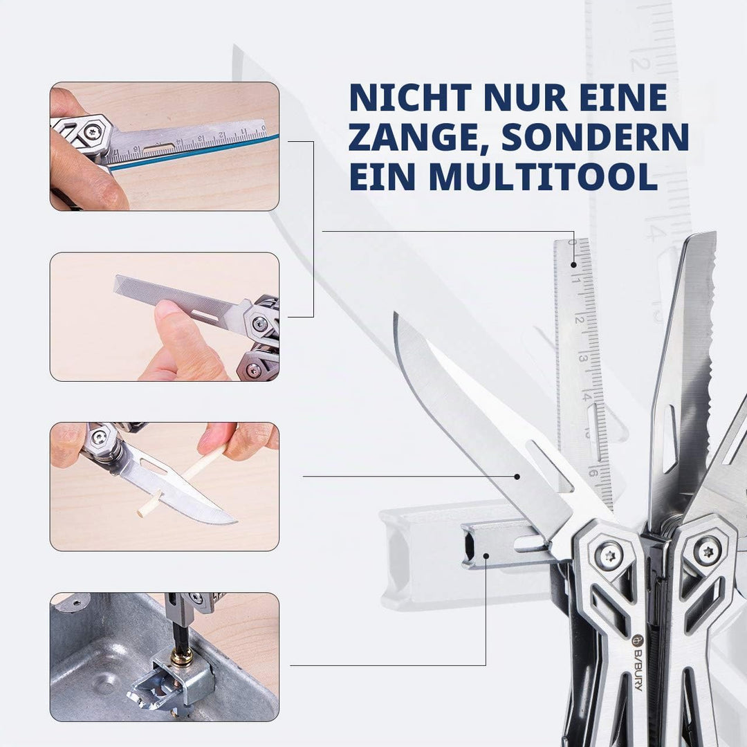 Geschenke für Männer Frauen, BIBURY Faltbares Multitools, Weihnachtsgeschenke Tools, Werkzeug Zange