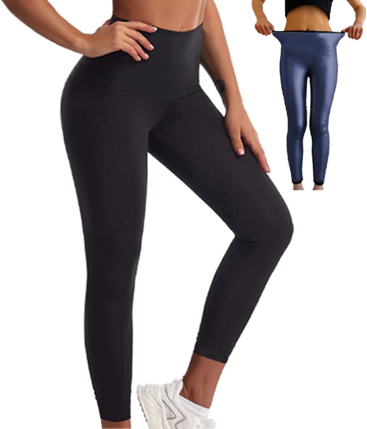 Merlvida Schwitzhose zum Abnehmen Sauna Hose Damen Hot Thermo Sweat Jogginghose Schwitz Leggings Dam