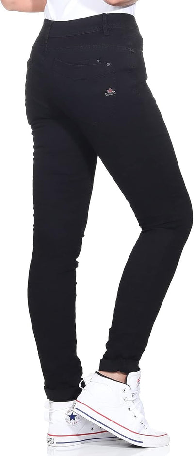 Buena Vista Jeans Hosen Damen - Malibu - Stretch Twill - Black - schwarz - Gr. XL Schwarz, XL Schwar