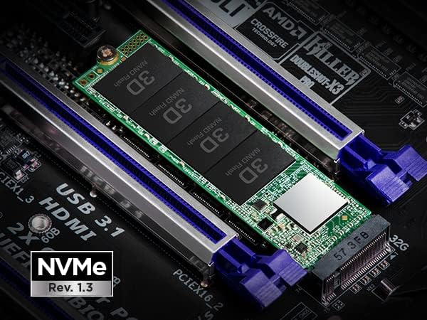 Transcend 2TB PCIe Gen3 x4 M.2 SSD 2280 für High-End-Anwendungen (Gaming, digitale Audio- und Videop