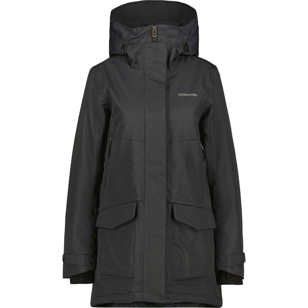 Didriksons Frida Parka 7 38 Schwarz, 38 Schwarz