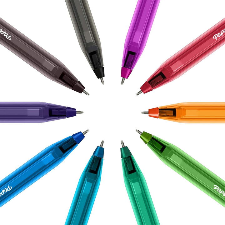 PAPER MATE InkJoy 100ST Kugelschreiber | mittlere Spitze (1,0 mm) | Blau | 100 Stück Blau 100er Pack