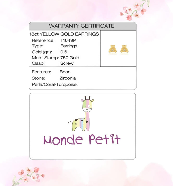 Monde Petit Pulsera bebe de oro - Geschenkbox - Garantiezertifikat