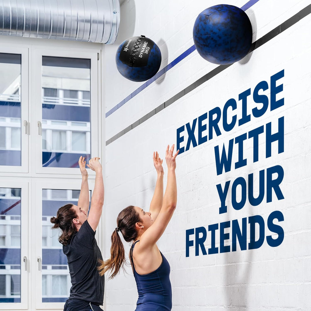 Yes4All Wall Ball, Soft Medicine Ball for Core Training and Workouts 3 KG, 3 KG