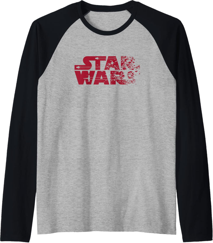 Star Wars Ship Shattered Logo Red Raglan