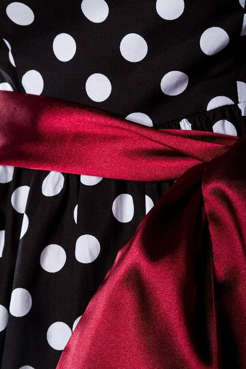 Chic Star - Rockabilly-Kleid - schwarz/weiss/rot - 2XL