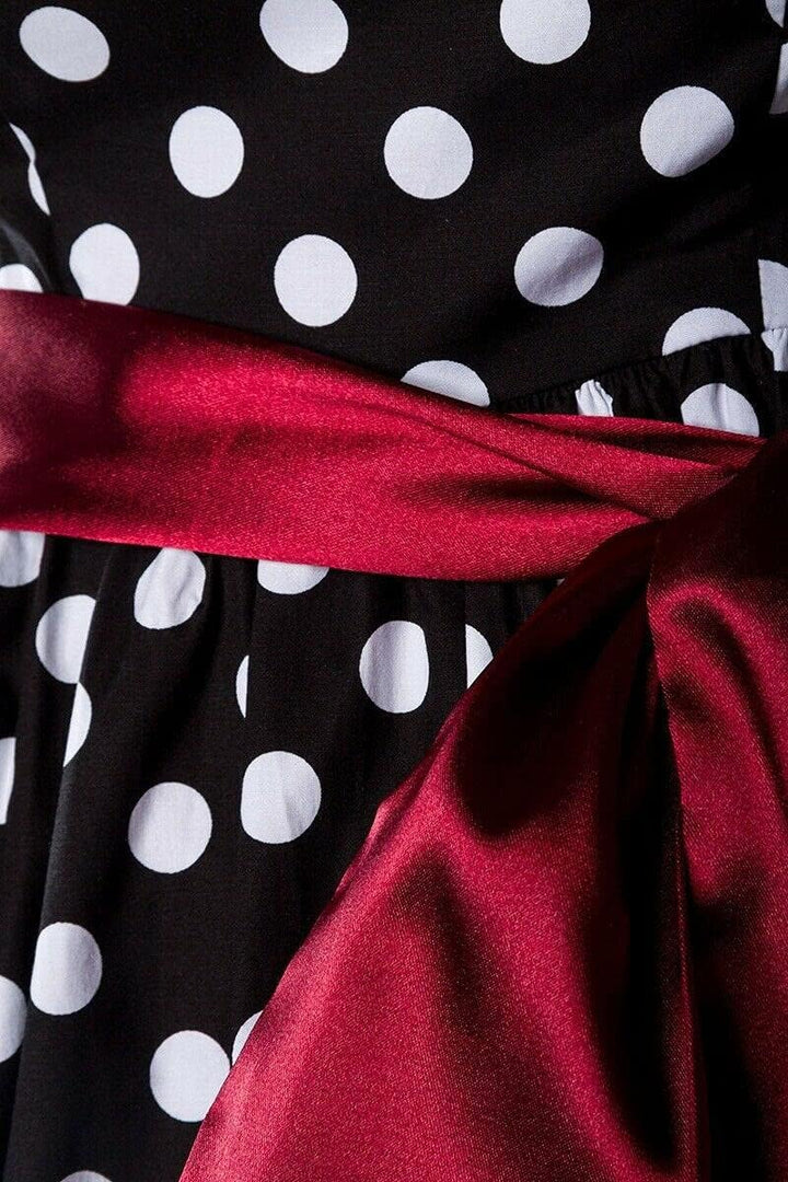 Chic Star - Rockabilly-Kleid - schwarz/weiss/rot - 2XL