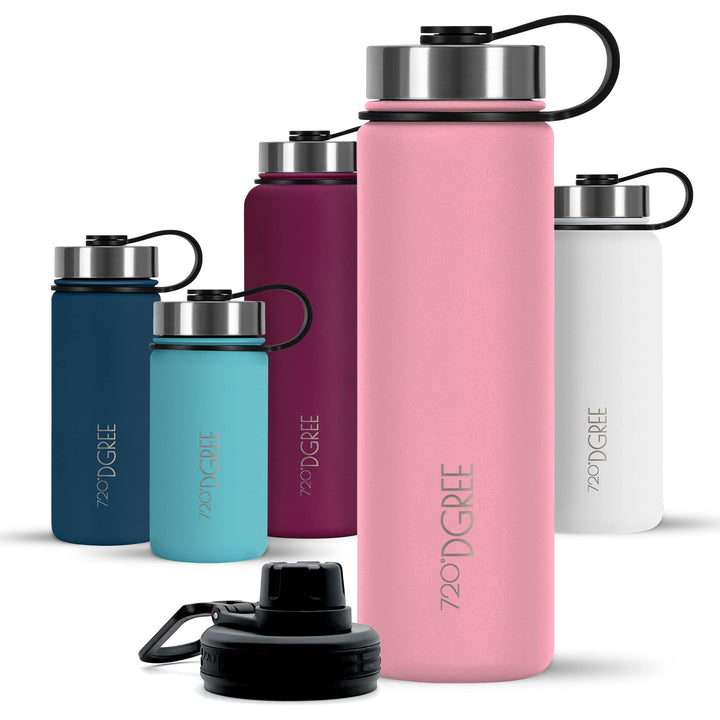 720°DGREE Edelstahl Trinkflasche “noLimit” – 710ml - Auslaufsicher, Kohlensäure geeignet, BPA-Frei -