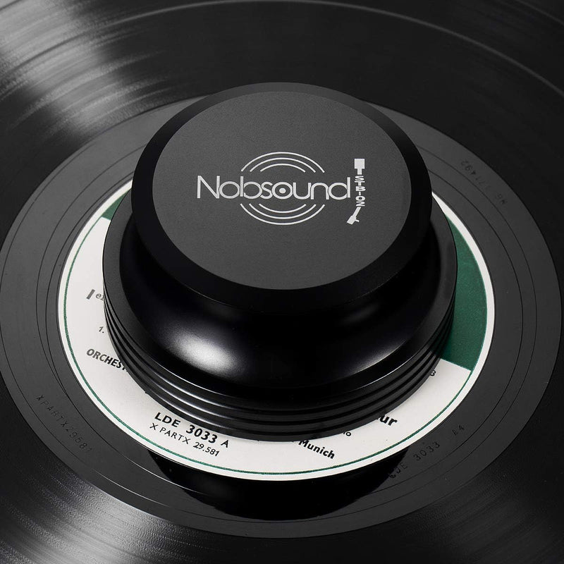 Nobsound LP Vinyl Turntable Disc Stabilizer Record Weight Metal Matte Black SCHALLPLATTEN-AUFLAGEGEW