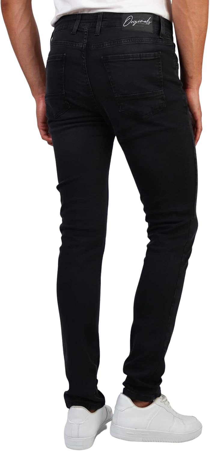 HALAT'S Herren Jeans Slim Fit - Baumwolle Jeanshose Stretch für Herren mit Schlanke Elastizität 30W
